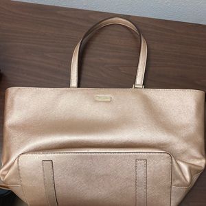 Kate spade rose gold tote bag